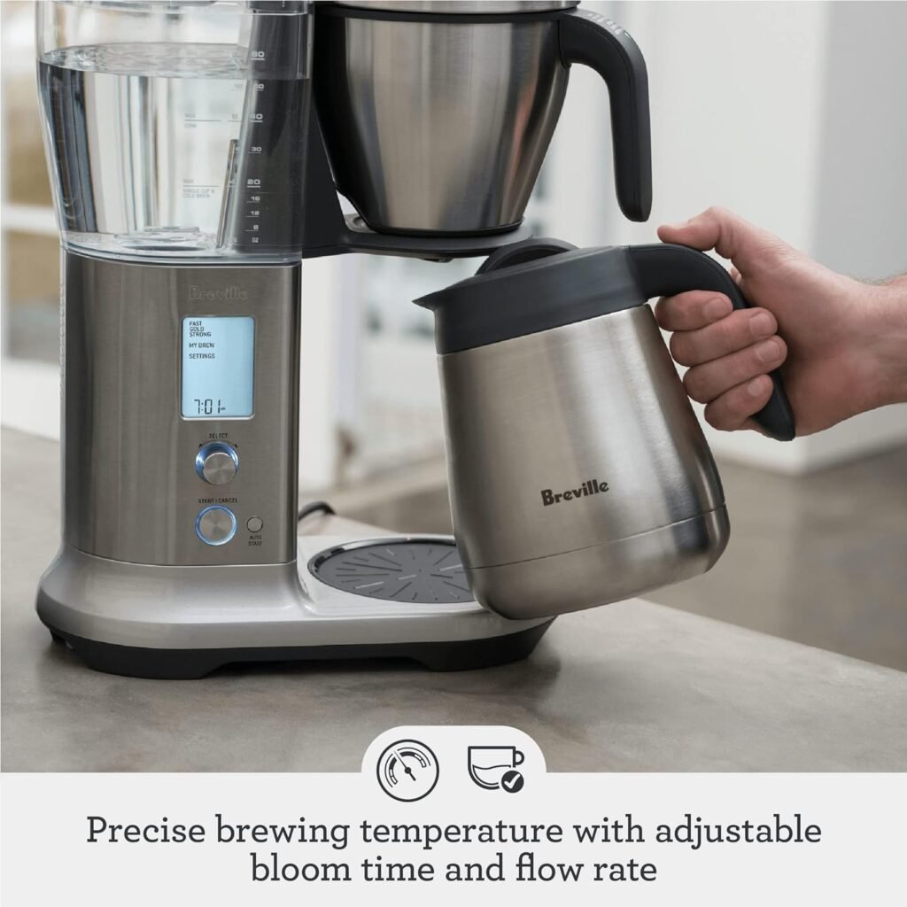 Breville Precision Brewer Thermal Coffee Maker, 60 oz. Brushed Stainless Steel, BDC450BSS