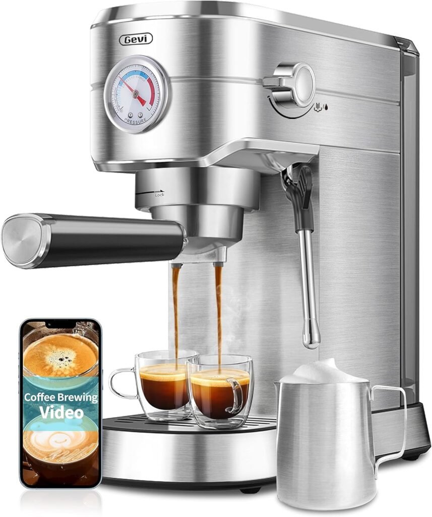 Gevi 20 Bar Professional Espresso Machine Review - Beans To Brewers