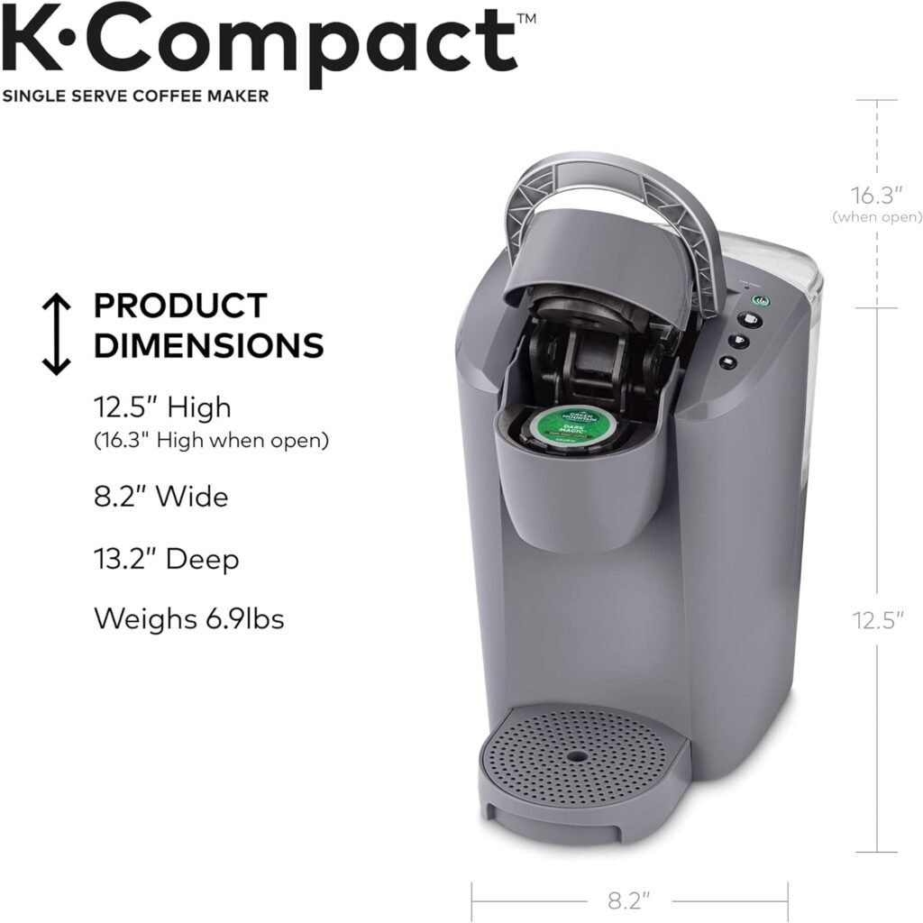 Keurig K-Compact Single-Serve K-Cup Pod Coffee Maker, Red