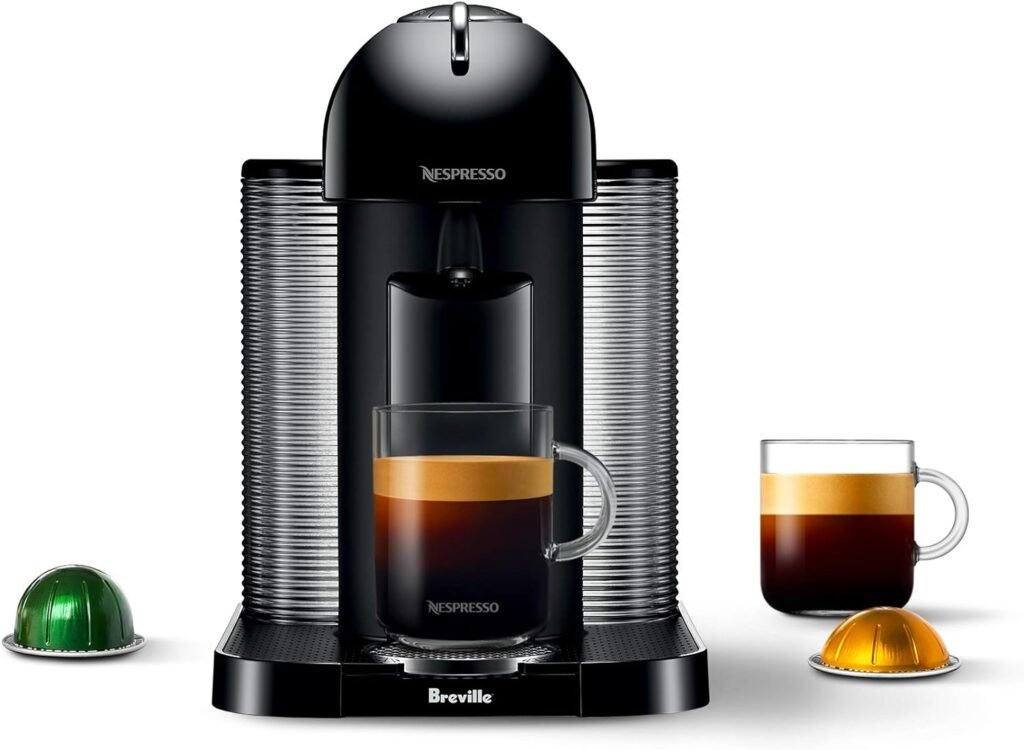 Nespresso Vertuo Coffee and Espresso Machine by Breville, 5 Cups, Black