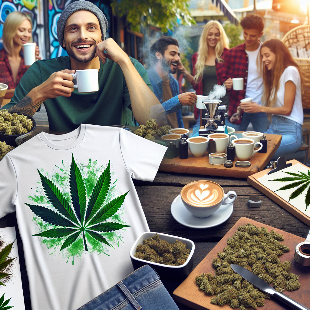 I Love Cannabis and Coffee T-Shirt