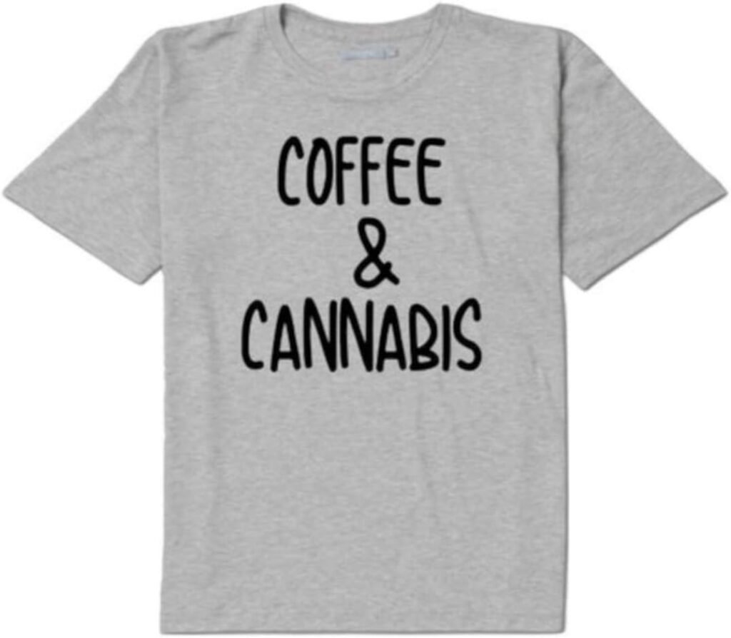 Jenuine Crafts Coffee and Cannabis Weed T-Shirt