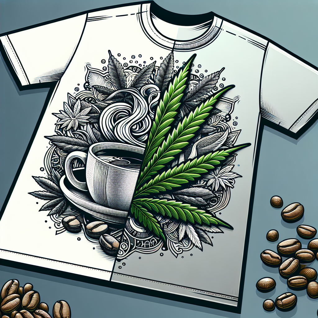 Jenuine Crafts Coffee and Cannabis Weed T-Shirt