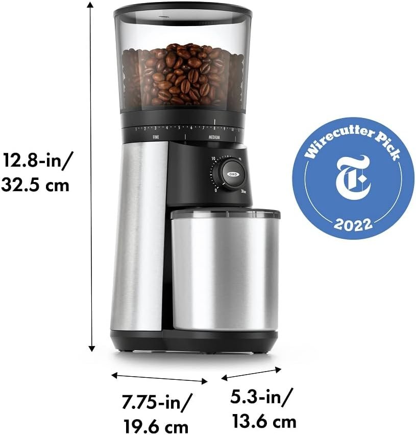 OXO Brew Conical Burr Coffee Grinder Silver Review Beans To Brewers